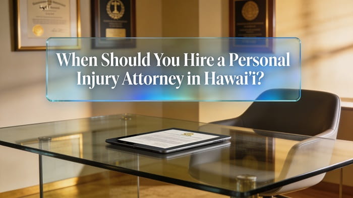 When Should You Hire a Personal Injury Attorney in Hawai’i?
