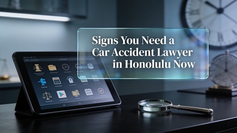 Signs You Need a Car Accident Lawyer in Honolulu Now