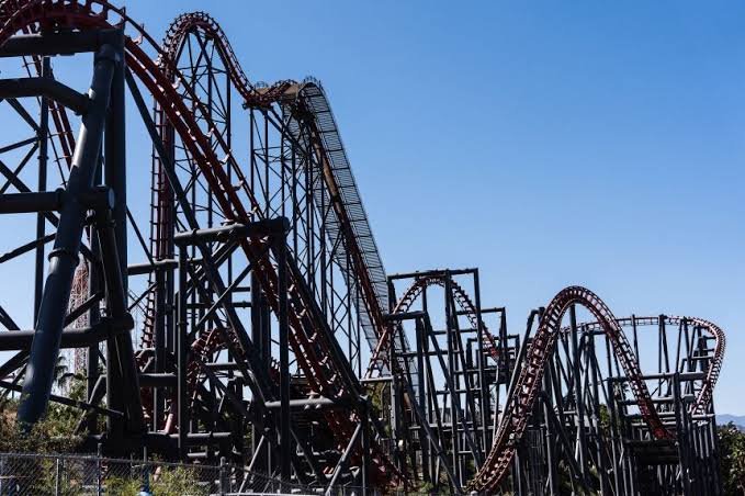 Six Flags X2 Roller Coaster