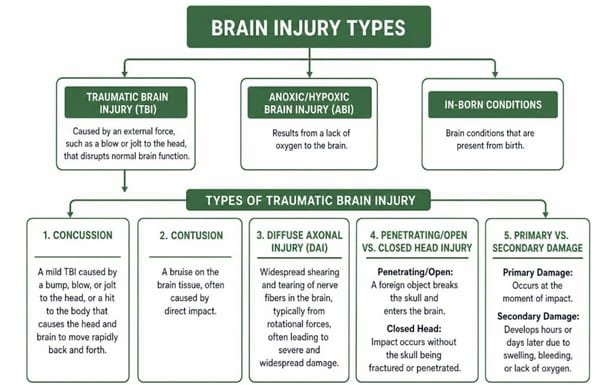 brain injury types